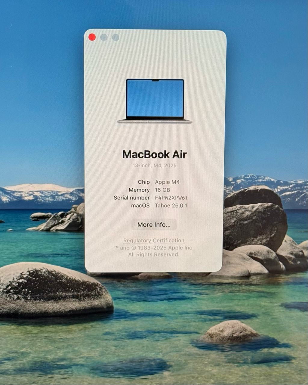 MacBook Air m4 silver