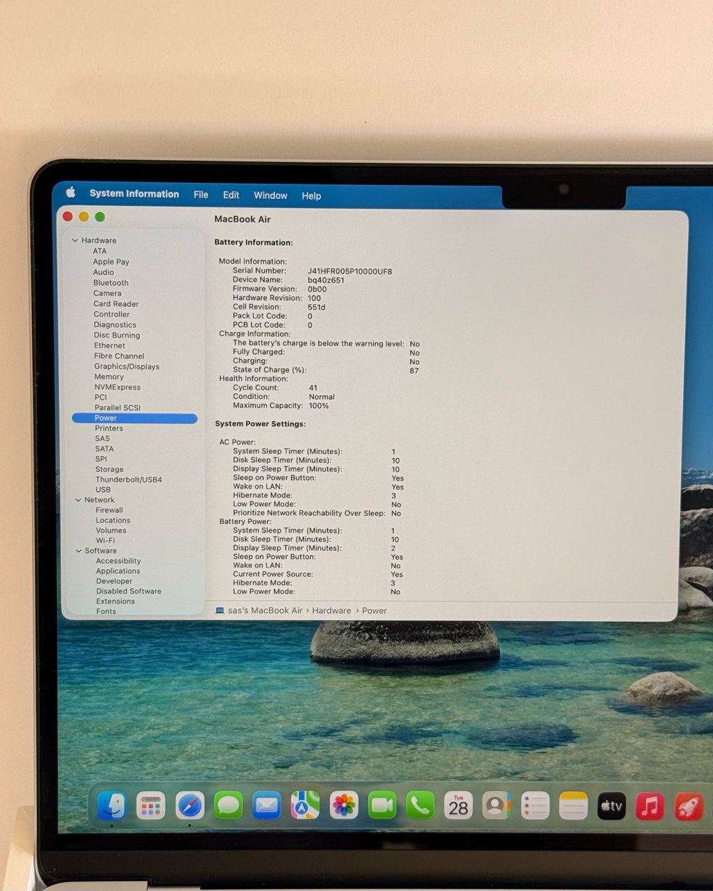 MacBook Air m4 silver